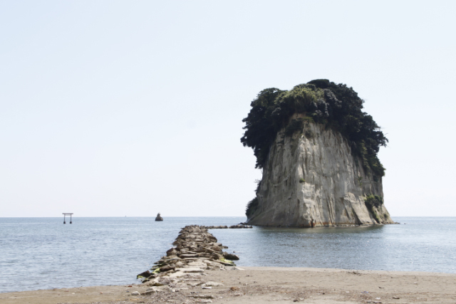 見附島の写真