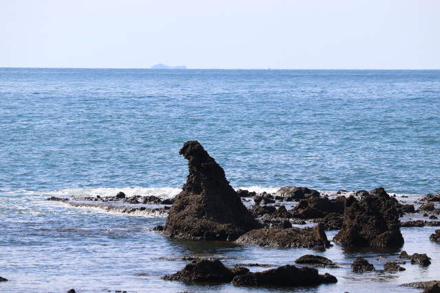 ゴジラ岩の写真